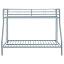 Glossy Silver Twin Over Full Bunk Bed
