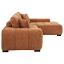 Orange Sectional Chaise Sofa