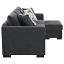 Dark Grey Sectional Chaise Sofa