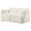 White Track Arm Loveseat