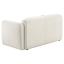 White Track Arm Loveseat