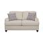 Light Grey and Blue Loveseat