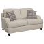 Light Grey and Grey Loveseat