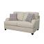 Light Grey and Blue Loveseat