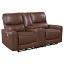 Saddle Brown Reclining Loveseat