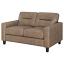 Brown Track Arm Loveseat