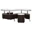 Cappuccino Coffee Table and Stools Set