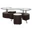 Cappuccino Coffee Table and Stools Set