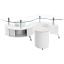 White High Gloss Coffee Table and Stools Set