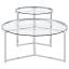 Chrome Nesting Coffee Table