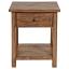 Distressed Brown 1-drawer End Table