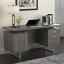 Weathered Grey Computer Desk