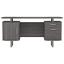 Weathered Grey Computer Desk