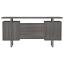 Weathered Grey Computer Desk