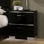 Black/Chrome Night Stand