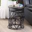 Walnut/Black Nesting Table