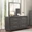 Warm Gray Dresser with Mirror