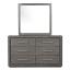 Warm Gray Dresser with Mirror