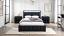 Black Bed with 2 Nightstands