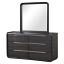 Black Dresser with Mirror