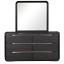 Black Dresser with Mirror