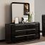 Black Dresser with Mirror