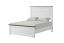 White/Dark Brown Bed