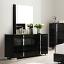 Piano Black Dresser with Mirror