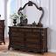 Dark Cherry Dresser with Mirror