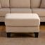 Beige Storage Ottoman