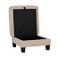 Beige Storage Ottoman