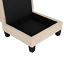 Beige Storage Ottoman