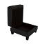 Black Storage Ottomen