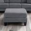 Dark Gray Storage Ottomen