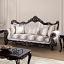 Dark Cherry/Beige Sofa