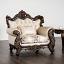 Dark Cherry/Beige Chair