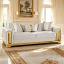 Beige/Gold Sofa