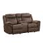 Brown Glider Recliner Loveseat