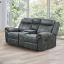 Dark Gray Glider Recliner Loveseat