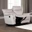 Taupe Manual Recliner Loveseat