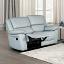 Powder Blue Loveseat Manual Recliner