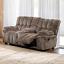 Dark Brown Manual Loveseat