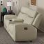 Light Gray Manual Recliner Loveseat w/ Console