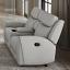 Beige Manual Recliner Loveseat w/ Console