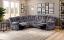 Dark Gray Power Sectional