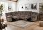 Dark Brown Power Sectional