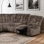 Dark Brown Power Sectional