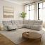 Beige Power Sectional