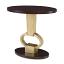 Accent Table - Walnut / Gold Leaf