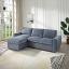 Blue Boucle Sectional Sofa